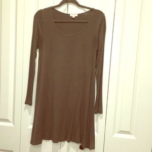 Long sleeve skater dress